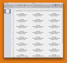 This article shows how to print addresses onto labels from an excel spreadheet using microsoft word. 33 Address Label Template 1 X 2 5 8 Labels For Your Ideas
