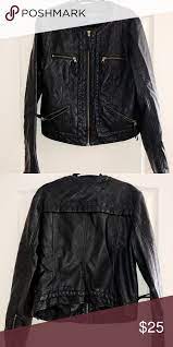 American Eagle Faux Leather Jacket Leather Jacket Faux Leather Jackets Jackets