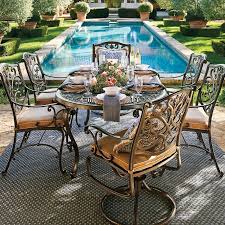 Orleans Dining In Chocolate Finish Frontgate Aluminum Patio Furniture Patio Furnishings Outdoor Furniture