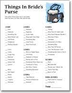 Purse Scavenger Hunt Fun Baby Shower Games Purse Game Scavenger Hunt