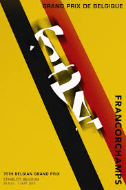 Belgian grand prix travel guide. 75th Belgian Grand Prix Spa Francorchamps Poster By Me Formula1