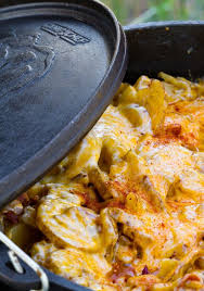 Easy Dutch Oven Potatoes Recipe Dutch Oven Recipes Dutch Oven Camping Recipes Campfire Food
