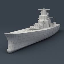 Battleship Yamato 3d Model 3d Model Battleship Yamato