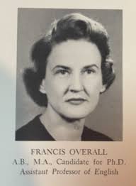 Dr Frances Bernard Overall (1917-2000)