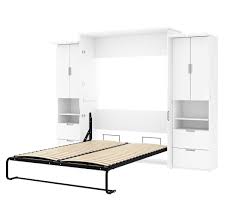 Renovation, cabinet building and woodworking plans and tutorials. Lumina Queen Murphy Bed And 2 Storage Cabinets 113w Bestar
