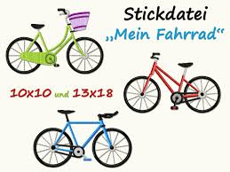 Stickdatei Mein Fahrrad Fahrrader Bike Radfahren Etsy