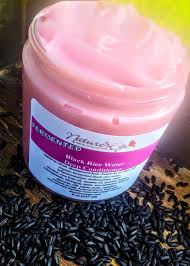 Fermented Black Rice Water Leave In Conditioner Etsy Natural Hair Styles Deep Conditioner Curly Hair Styles Naturally