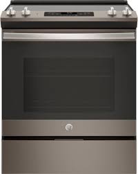 Ge 5 3 Cu Ft Self Cleaning Slide In Electric Range Slate Js645eles Best Buy