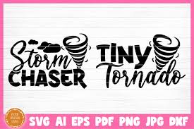Download Storm Chaser Tiny Tornado Mother Daughter Svg Cut Files By Vectorcreationstudio Thehungryjpeg Com