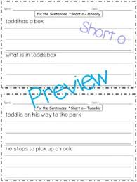Short Vowel O A Full Week Of Lesson Plans Activities And Word Work Teaching Spelling Word Work Language Arts Lessons