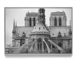 Notre Dame De Paris Large Paris Wall Art Black And White Etsy In 2021 Paris Wall Art Paris Wall Cathedral