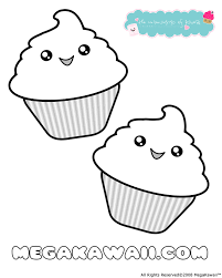 Kawaii Cupcake Coloring Pages Printable Get Coloring Pages
