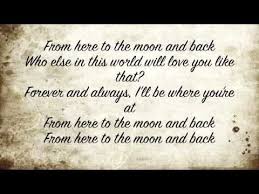 I Love You To The Moon And Back Lyrics From Here To The Moon And Back Lyrics Video Dolly Parton Love Songs Wonderful Words Dolly Parton