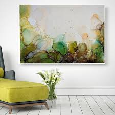 The living room is a place where people get together and communicate. Fluid Art Painting Alcohol Ink Art Modern Art Bohemian Decor Wall Art Gift Contemporary Art Original Artwork Abstract Painting Art Collectibles Ink