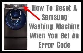 Certain things should never be put in the washing machine. How To Reset Samsung Washing Machine Error Codes