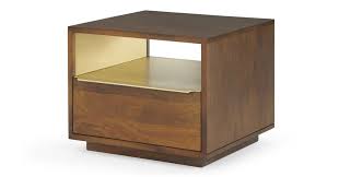 anderson table de chevet bois de manguier et laiton table de chevet table de chevet bois chevet bois