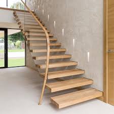 Stairs, a stairway, a staircase, a stairwell, or a flight of stairs is a construction designed to bridge a large vertical distance by dividing it into smaller vertical distances, called steps. Custom Cantilever Staircase Bespoke Oak Stairs Bisca