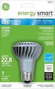 Ge Energy Smart R Dimmable 30w Replacement 7w Par20 Led Light Bulb Warm White Energy Star R Qu Led Track Lighting Dimmable Led Lights Led Bathroom Lights