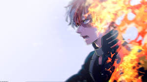 A collection of the top 60 my hero academia todoroki wallpapers and backgrounds available for download for free. Red Haired Man Anime Character Hd Wallpaper Wallpaper Flare