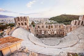 It was erected by herod atticus in memory of his wife regilla who died in ad 160. Das Theater Von Odeon Herodes Atticus In Der Nahe Von Akropolis In Athen Griechenland Lizenzfreie Fotos Bilder Und Stock Fotografie Image 87296355
