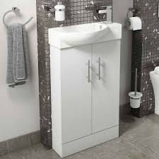 Home > bathroom furniture > basin vanity units. White Cloakroom Bathroom Vanity Unit Basin Freestanding Unit