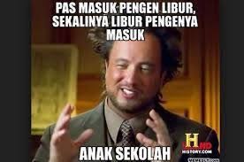 Kumpulan gambar meme lucu video dp bbm lucu. Kumpulan Meme Lucu Hari Pertama Sekolah