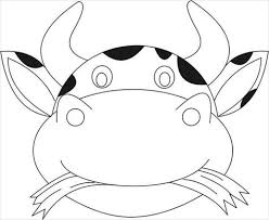 50 Free Animal Mask Templates Designs Cow Mask Cow Coloring Pages Animal Templates