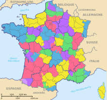 Carte sans les numéros des départements Departments Of France Wikipedia