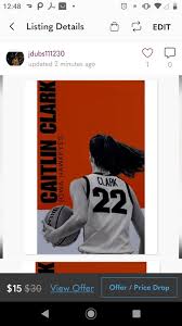 NEW! CAITLIN CLARK INDIANA FEVERIOWA HAWKEYES 8.5x11 ULTRA GLOSSY 5 POSTER  SET! Posters