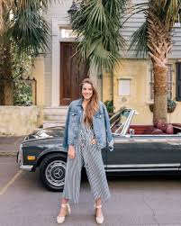 Black And White Striped Jumpsuit With Jacket Pin On Daily Looks