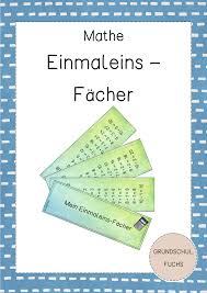 Einmaleins Facher In Zwei Varianten In 2020 Einmaleins Kleines Einmaleins Unterrichtsmaterial