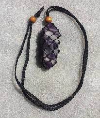 Bulk Lot Of 5 Handmade Macrame Crystal Holders Macrame Etsy Crystal Holder Macrame Necklace Bracelet Making