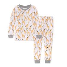 Giraffes Snug Fit Organic Toddler Pajamas Burt S Bees Baby