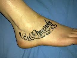 Foot tattoos with hearts and other romantic designs are a nice choice. Concept 39 Tattoo Designs Names On Feet