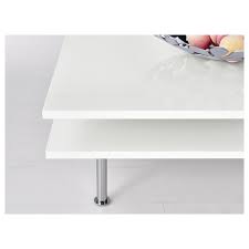 Tofteryd طاولة قهوة لامع أبيض 95x95 سم Ikea