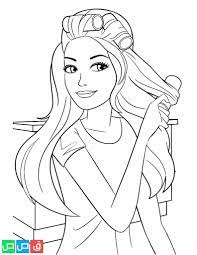 رسومات اطفال للتلوين باربي barbie drawing barbie coloring pages barbie cartoon