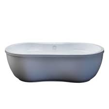 Deep soaking tub with reversible drain designed to soothe at the end of the day, the evolution deep soaking tub from american standard is a luxurious 18 ½ in. Universal Tubs Agate 6 Ft Acrylic Center Drain Rectangular Bathtub In White Hd3471as The Home Depot Whirlpool Tub Whirlpool Soaking Bathtubs