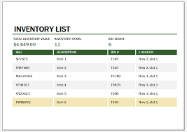 Warehouse Inventory Templates For Ms Excel Excel Templates