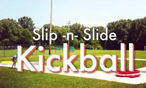 So how do you entertain a group of teenagers in a new, fresh way? Dollzis Slip And Slide Kickball