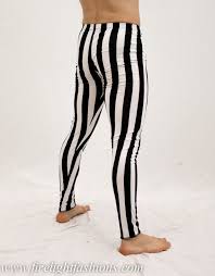 Black And White Tights Unisex Straight Leg Leggings Stripes Black And White Etsy Black And White Pants Striped Tights Striped Leggings