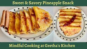Sweet Savory Pineapple Healthy Snack Ideas Airfryer Grill Oven Recipe Vegetarian Sweet Savory Healthy Snacks Snacks