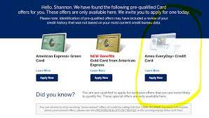 All of coupon codes are verified and tested today! Amex Everyday Card Prequalified On Website Sh Myfico Forums 4212793