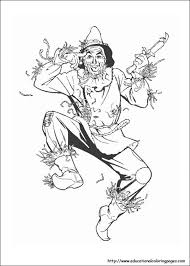Scarecrow In Free Wizard Of Oz Printable Coloring Pages Letscolorit Com Wizard Of Oz Color Lion Coloring Pages Witch Coloring Pages