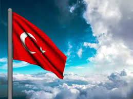 dalgalanan dev turk bayragi bayrak turkler atlar