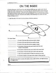 *fill in the following table about the parts of the atom. Science Worksheets Atomic Structure Super Teacher Worksheets