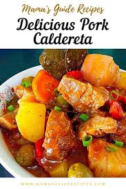 Delicious Pork Caldereta Pork Afritada Recipe Pork Caldereta Recipe Paleo Meat Recipes