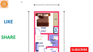 The first step of the project is to frame the floor for the 12×24 shed. Small House Plan 12 X 24 288 Sq Ft 32 Sq Yds 27 Sq M 32 Gaj With Interior 4k Youtube