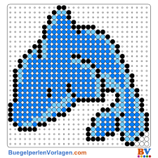 Bugelperlen Vorlagen Von Einem Delphin Zum Herunterladen Und Ausdrucken Buegelperlen begeistern seit den fruehen 1970er jahren grosse und vor allem kleine bastelfans. delphin zum herunterladen und ausdrucken