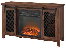 How much does an electric fireplace stand cost? 48 Rustic Farmhouse Fireplace Tv Stand Farmhouse Entertainment Centers And Tv Stands By Walker Edison Houzz