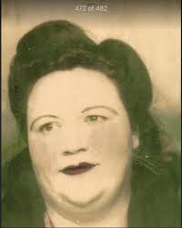Lena Sharpe, Pelvin Ledbetter, Flossie Ledbetter, Mary King, Rhoda  Ledbetter, Narmie Woody, Earl King, & Green King at the funeral of Claude  King. Claude died 2/24/1963 and is buried at Beulah Baptist